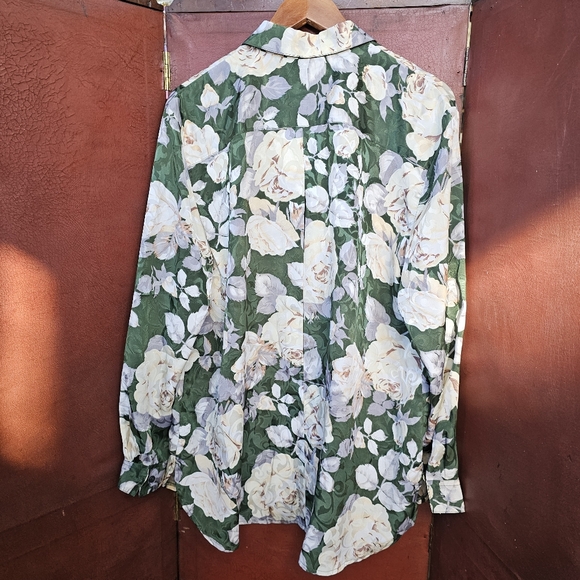 Vintage Alia Floral Green Size M - Picture 4 of 4